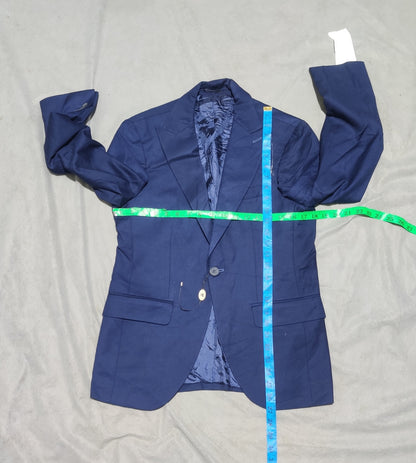 Munezzo Men Cotton Blue Coat S