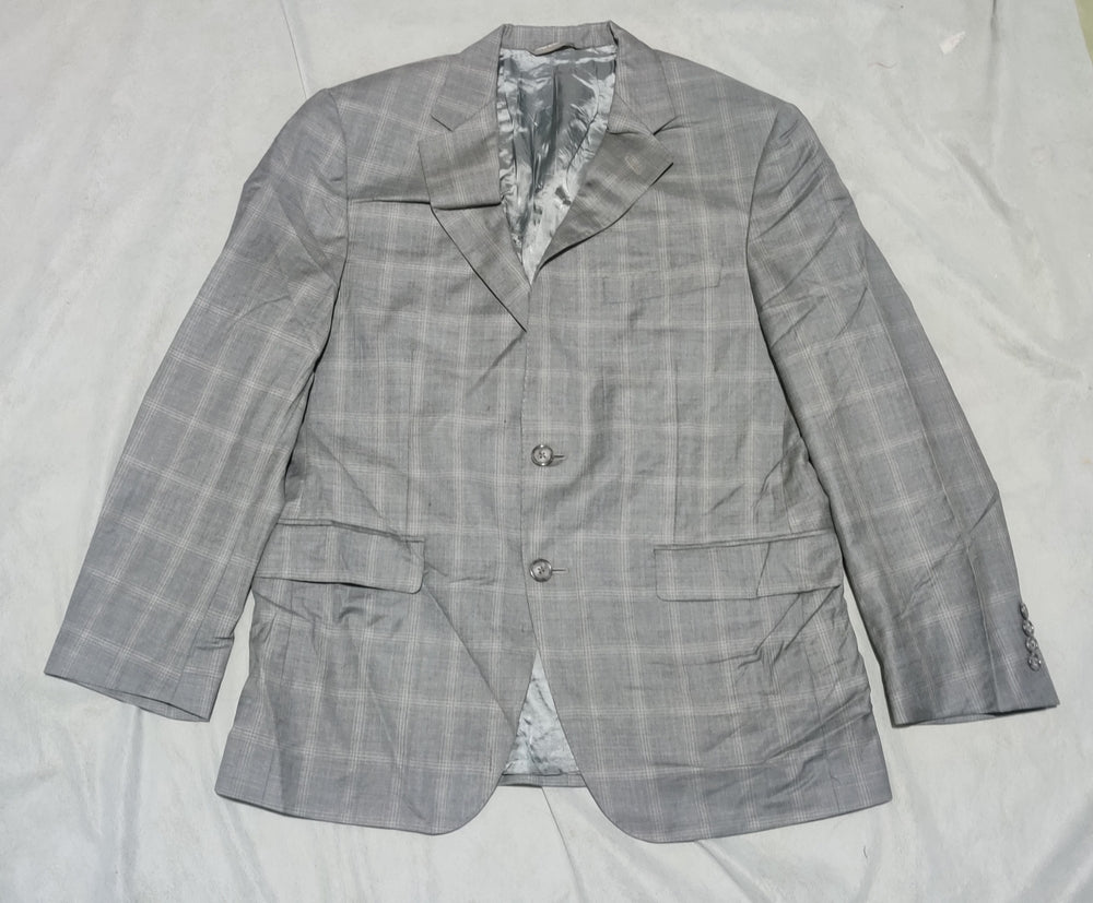 Harry Rosen Men Cotton Gray Coat M