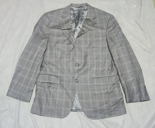 Harry Rosen Men Cotton Gray Coat M