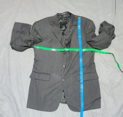 Stafford Men Cotton Gray Coat M