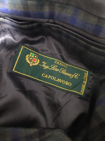 Loro Piana Men Cotton Green Coat M