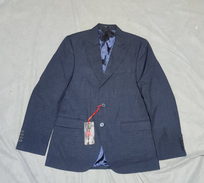 Munezzo Men Cotton Blue Coat S