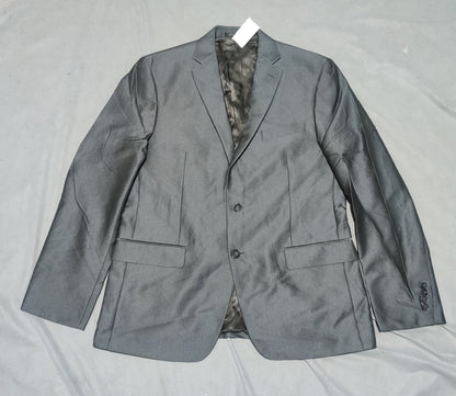 Calvin Klein Men Cotton Gray Coat M