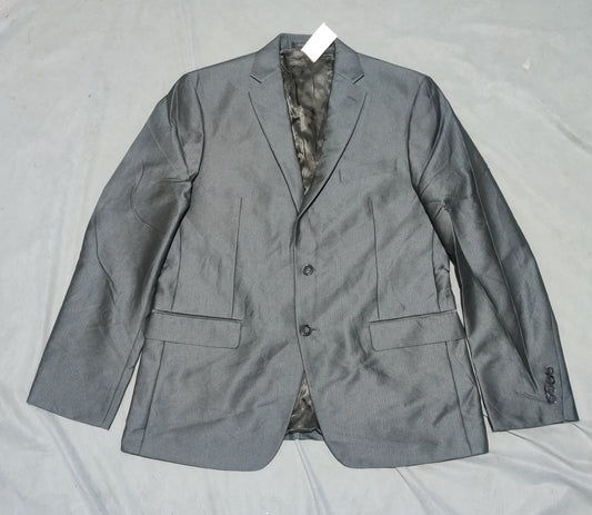 Calvin Klein Men Cotton Gray Coat M