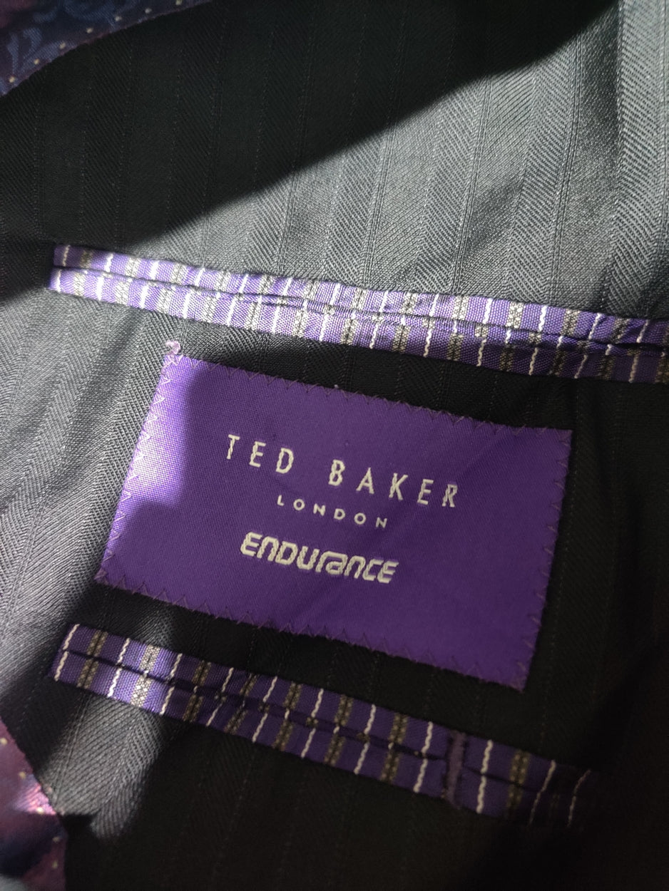 Ted Baker London Men Cotton Black Coat M