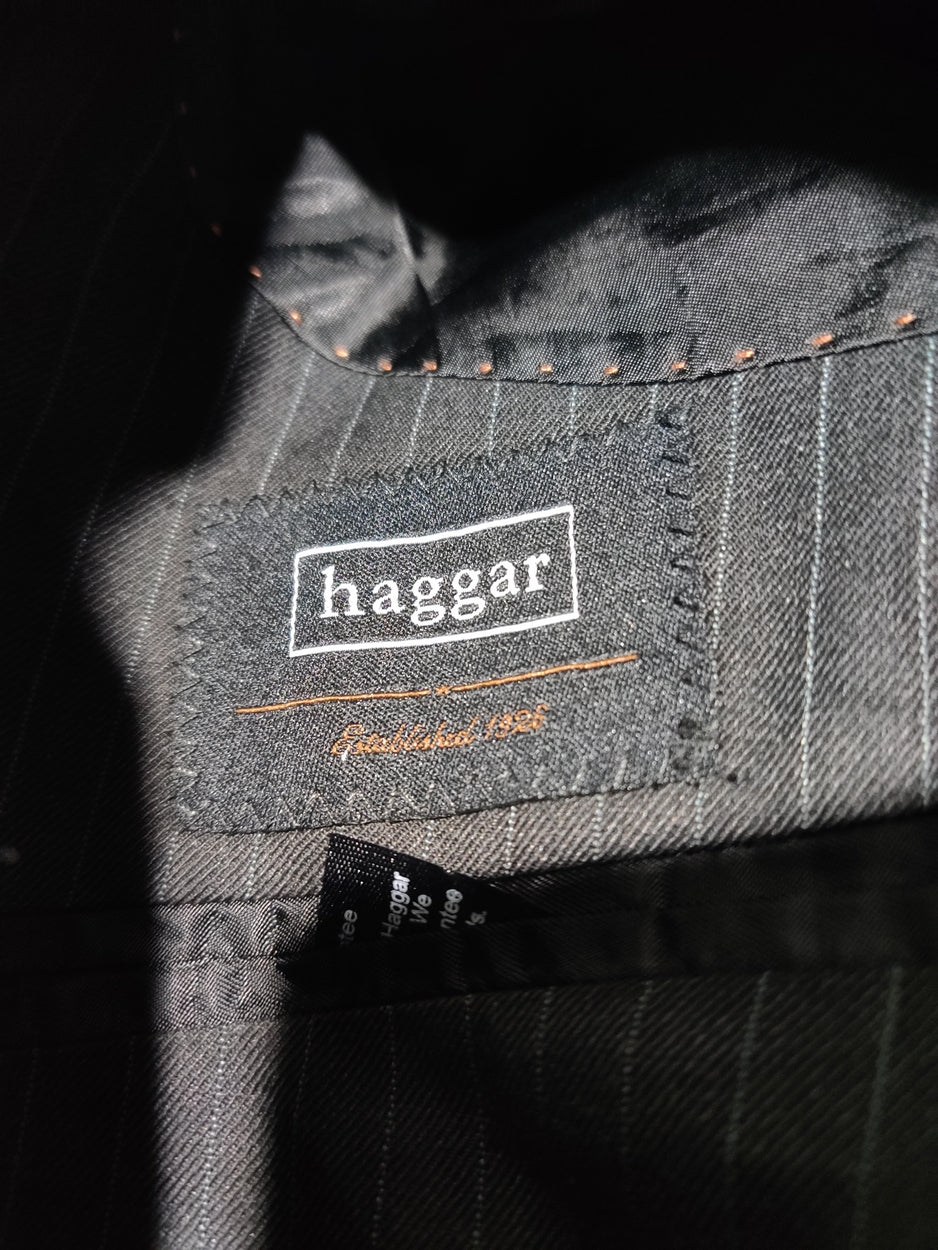 Haggar Men Cotton Black Coat L
