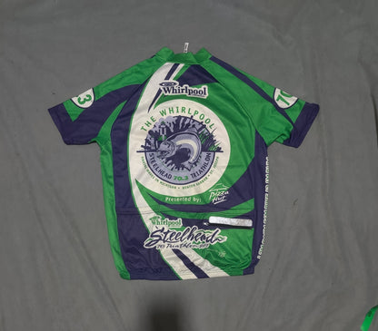 Rising Sun Men Sport Green Cycling T Shirt L