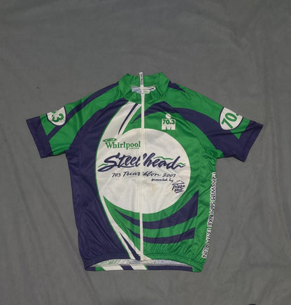 Rising Sun Men Sport Green Cycling T Shirt L