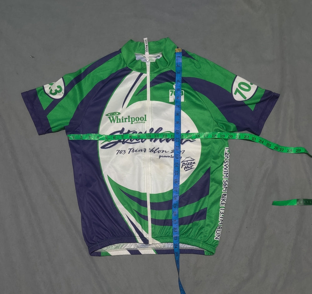 Rising Sun Men Sport Green Cycling T Shirt L