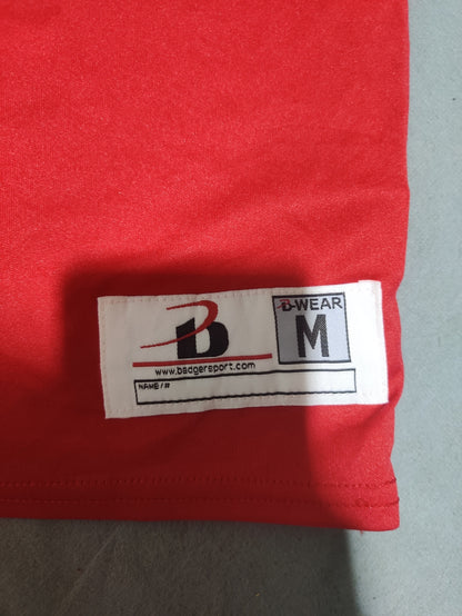 Badger Women Sport Red Vest T Shirt 2 in 1 M