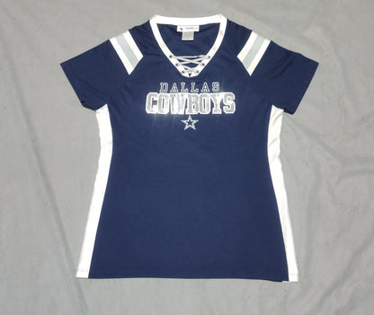 Dallas Cowboys Women Sport Blue T Shirt 2XL