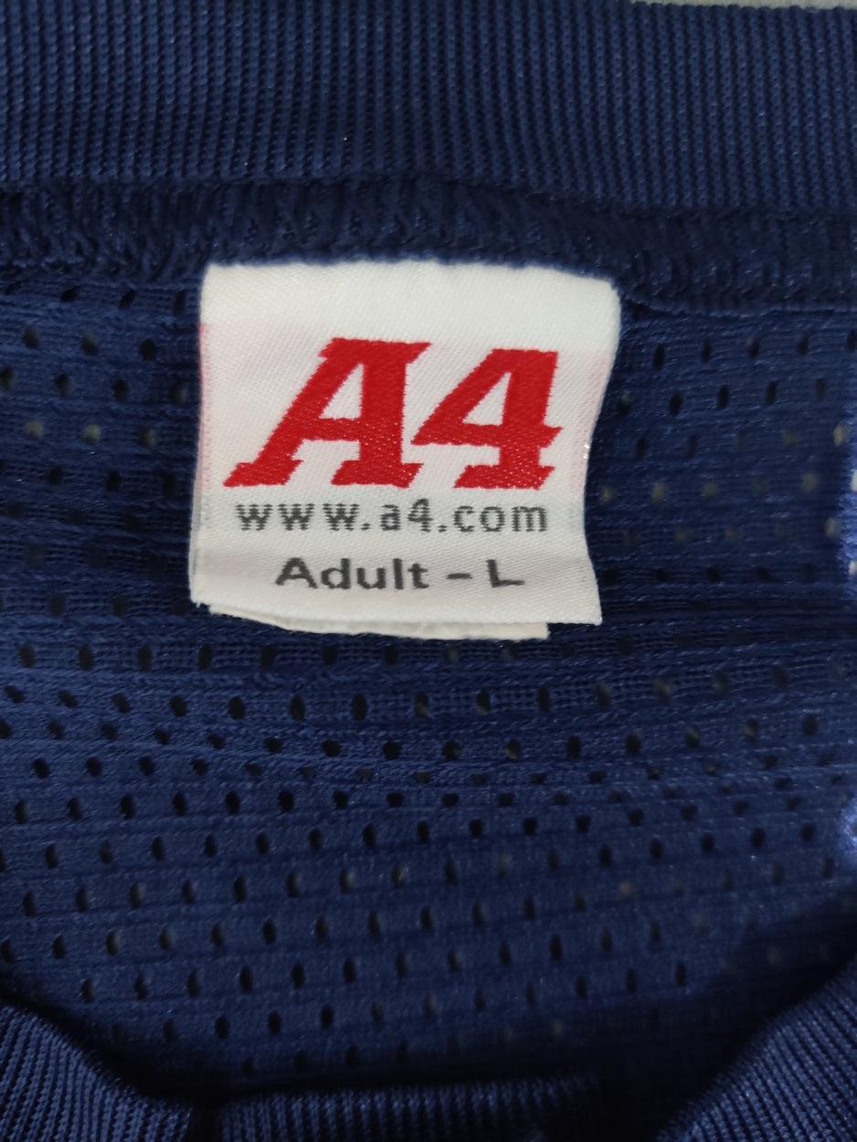 A4 Men Sport Blue T Shirt L
