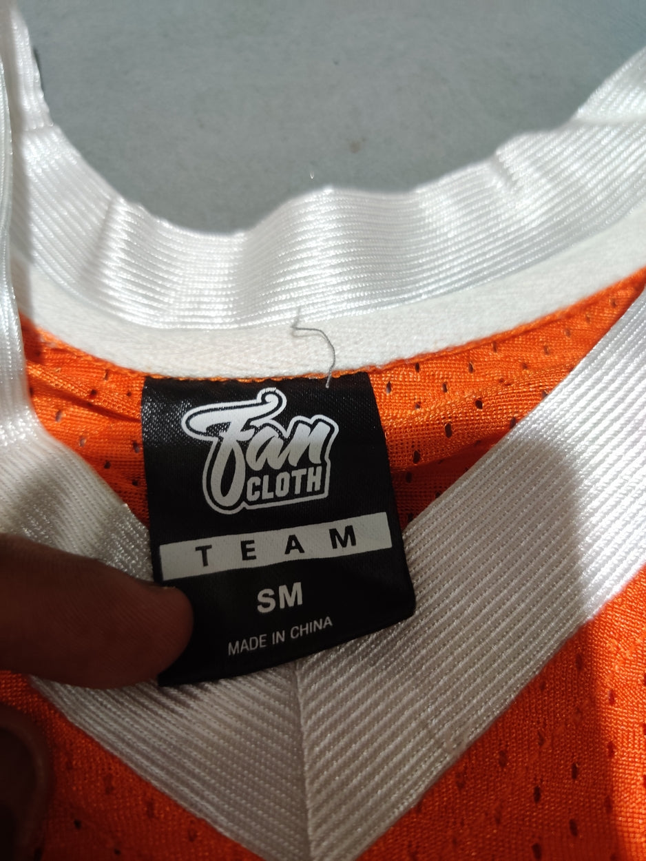 Fan Cloth Men Sport Orange T Shirt S