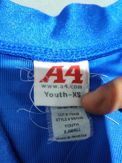 A4 Women Sport Blue T Shirt XS
