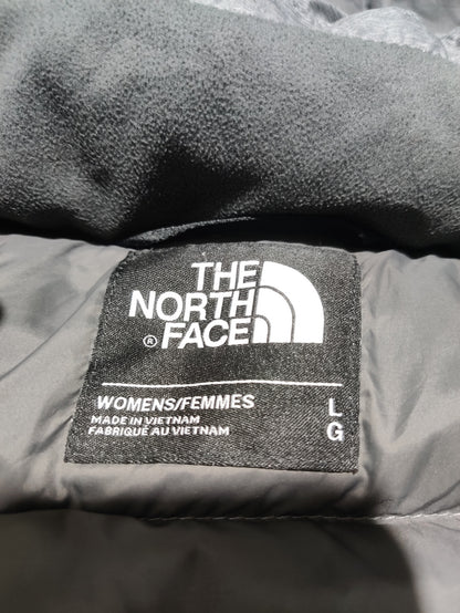 The North face 550 Fill Women Puffer Gray Hooded Coat Jacket