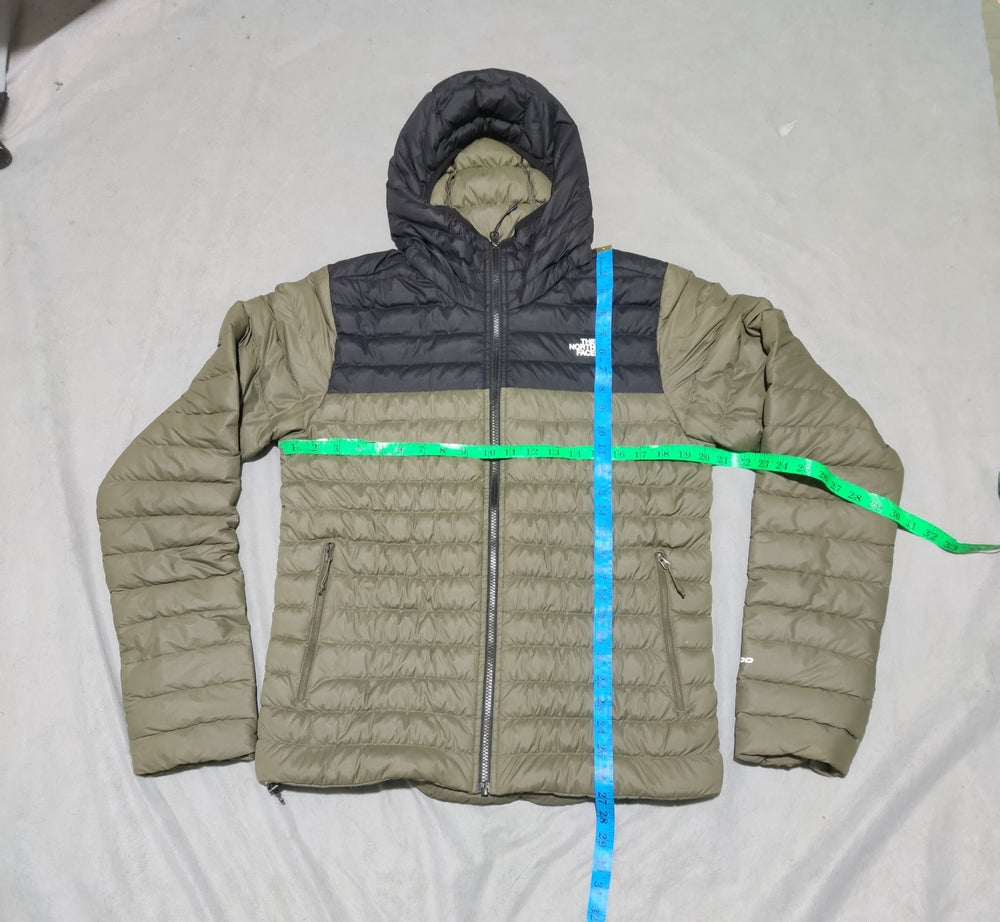 The North Face Men Hooded Puffer Green Jacket