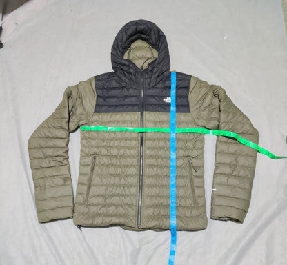 The North Face Men Hooded Puffer Green Jacket