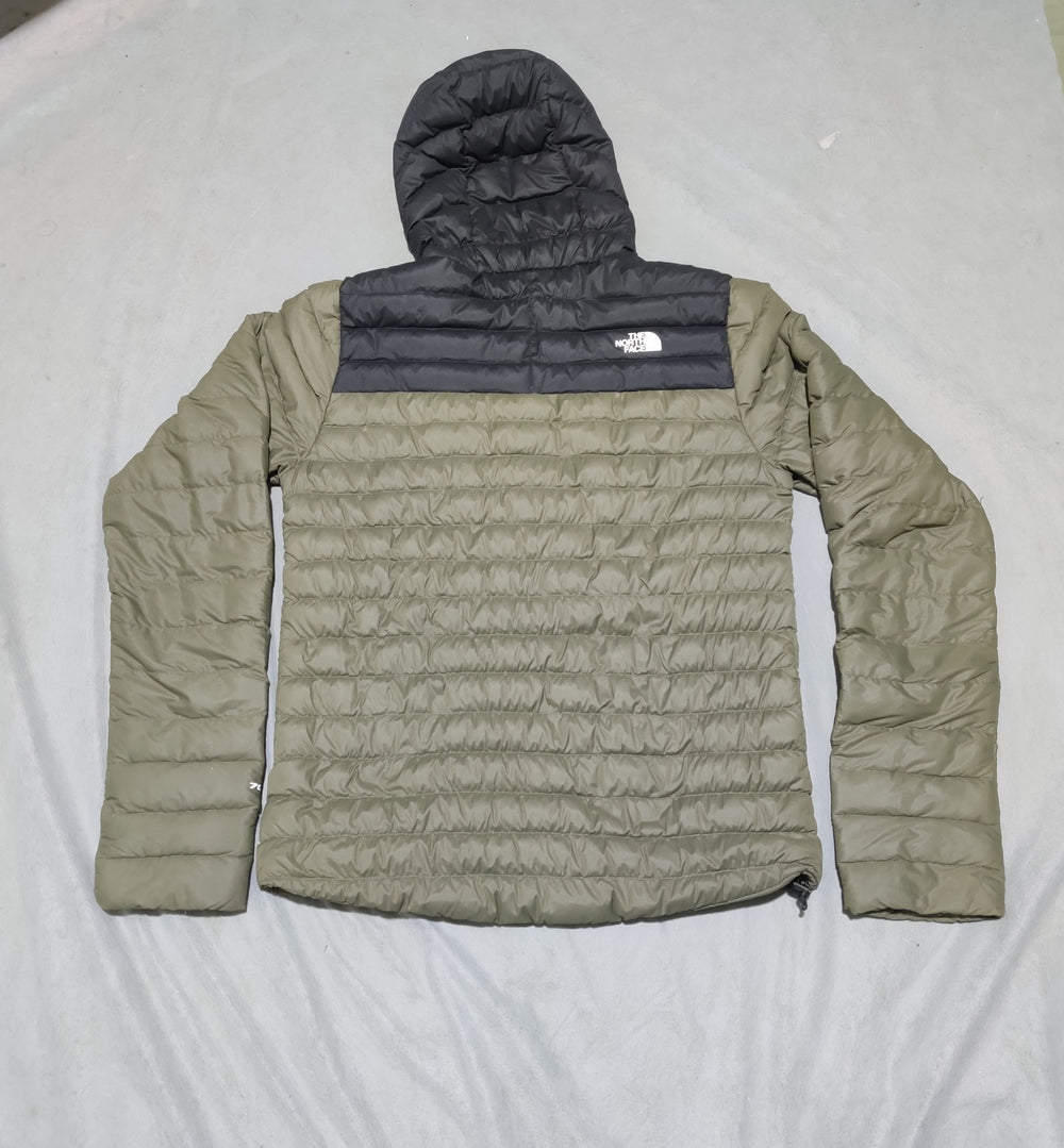 The North Face Men Hooded Puffer Green Jacket