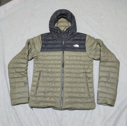 The North Face Men Hooded Puffer Green Jacket