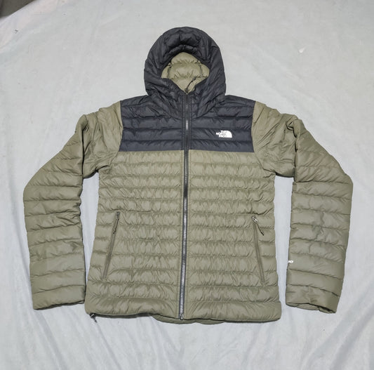 The North Face Men Hooded Puffer Green Jacket