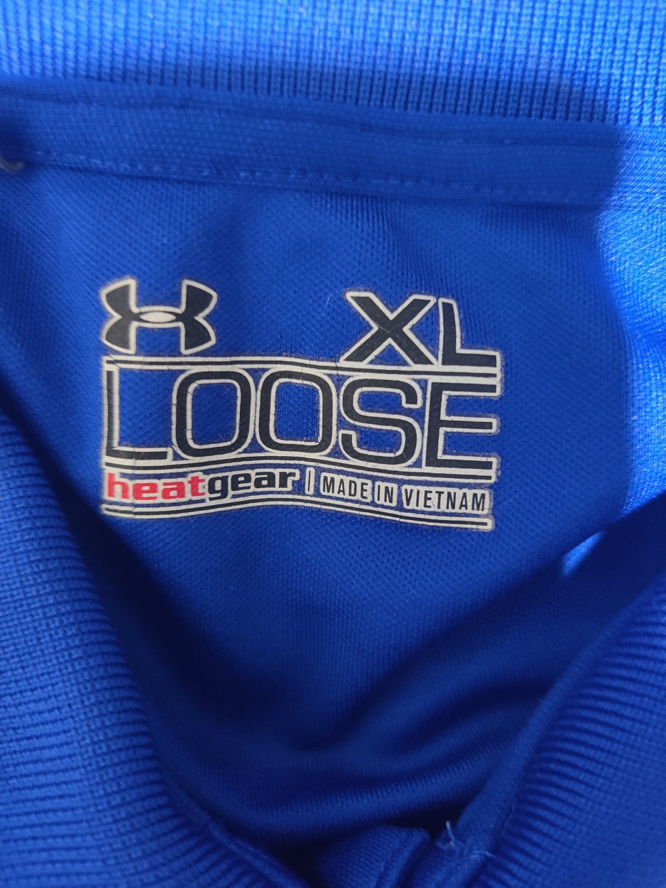 Under Armour Men Blue Sport Polo T Shirt XL