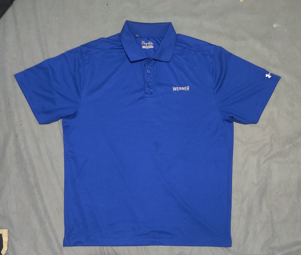 Under Armour Men Blue Sport Polo T Shirt XL