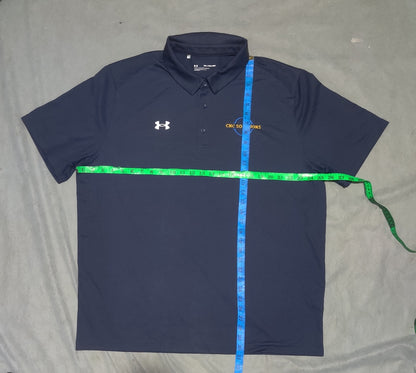 Under Armour Men Blue Sport Polo T Shirt 2XL