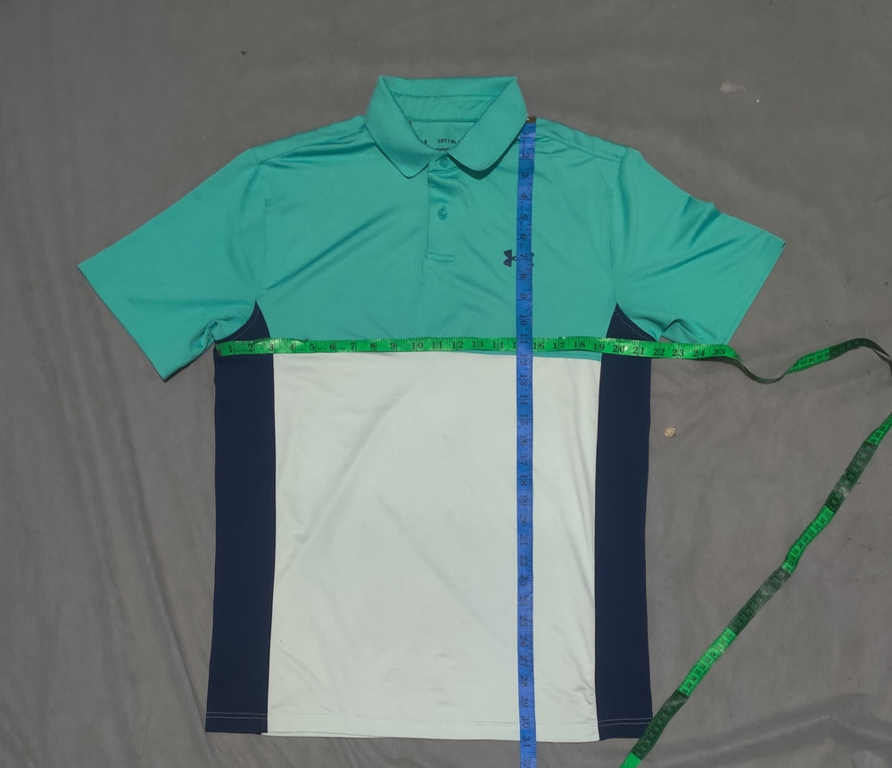 Under Armour Men Blue Sport Polo T Shirt L