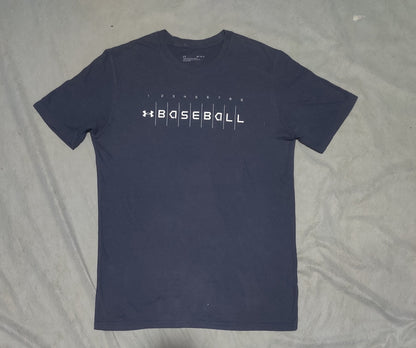 Under Armour Men Blue Cotton T Shirt M