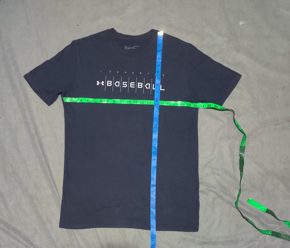 Under Armour Men Blue Cotton T Shirt M