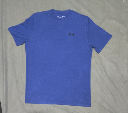 Under Armour Men Blue Cotton T Shirt M