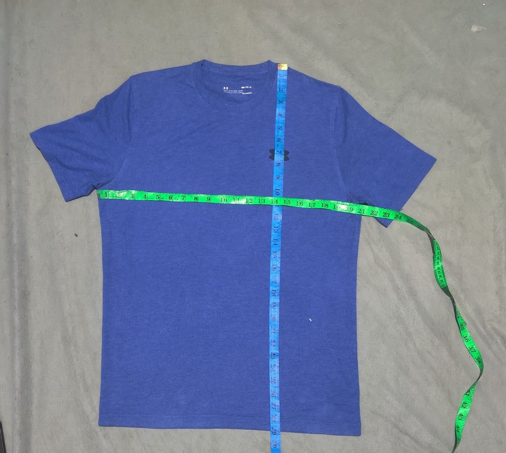 Under Armour Men Blue Cotton T Shirt M