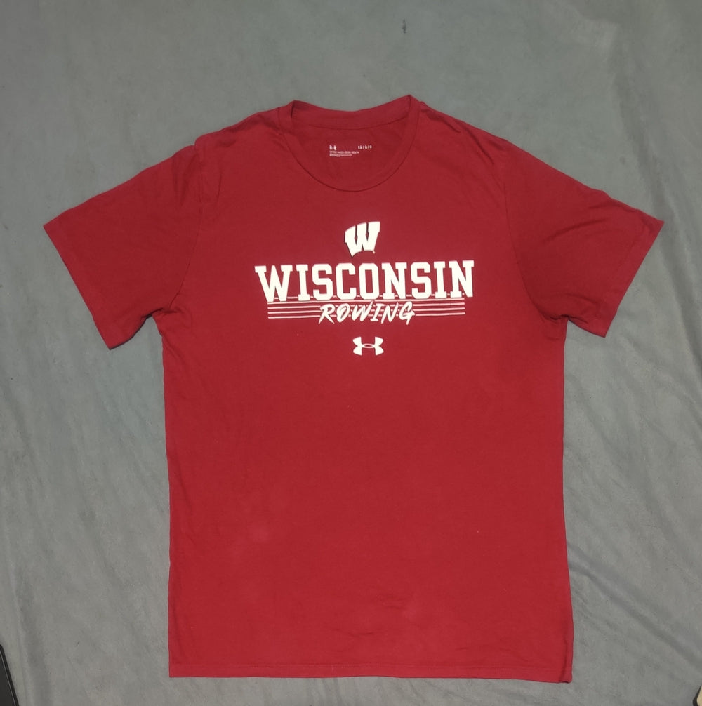 Under Armour Men Red Cotton T Shirt L