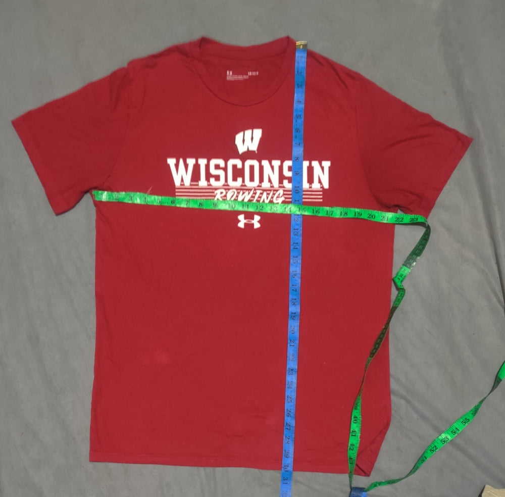 Under Armour Men Red Cotton T Shirt L