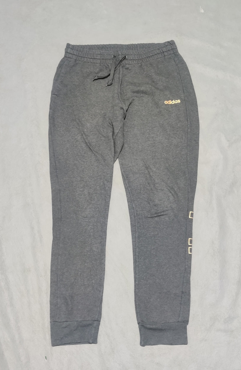 Adidas Men Cotton Gray Trouser M