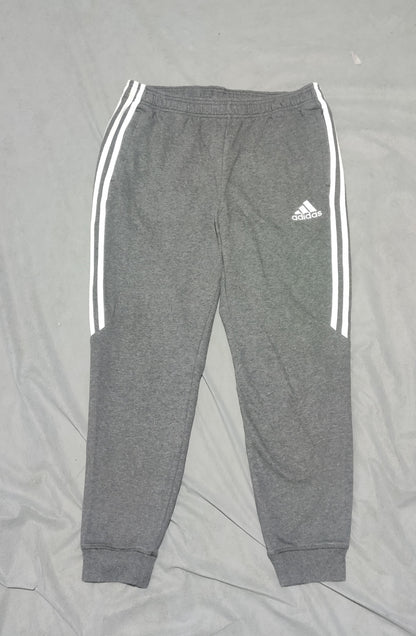 Adidas Men Cotton Gray Trouser M