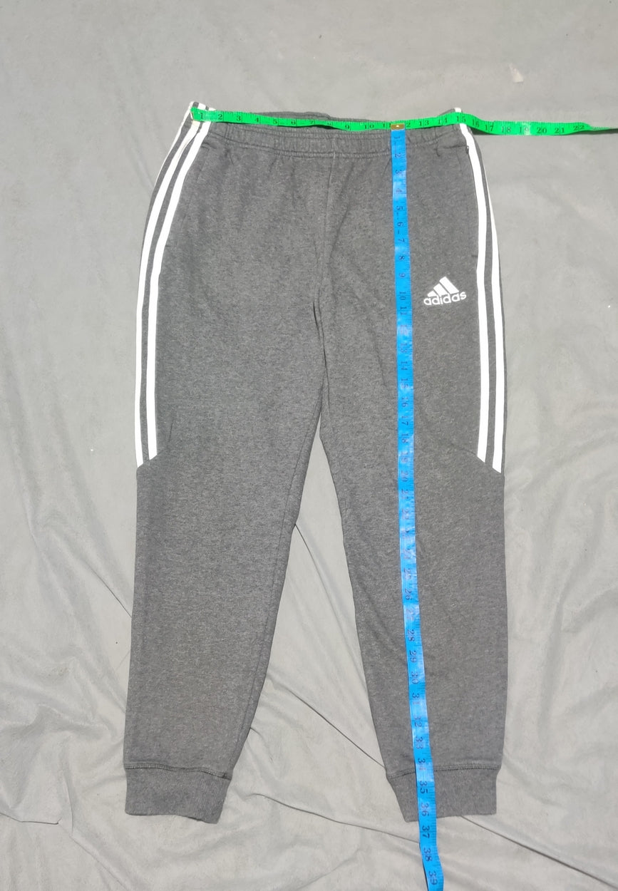 Adidas Men Cotton Gray Trouser M
