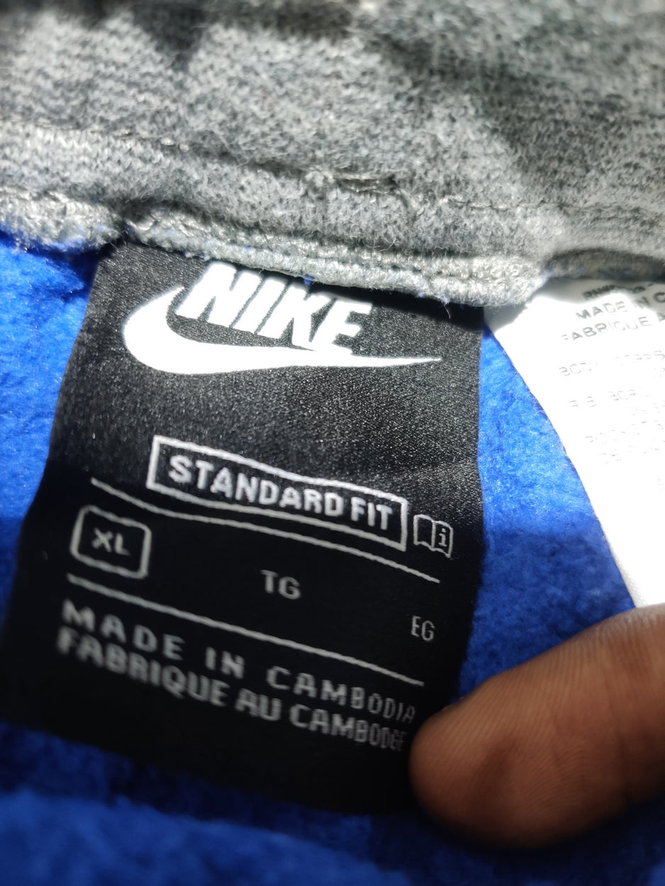 Nike Men Cotton Blue Trouser XL