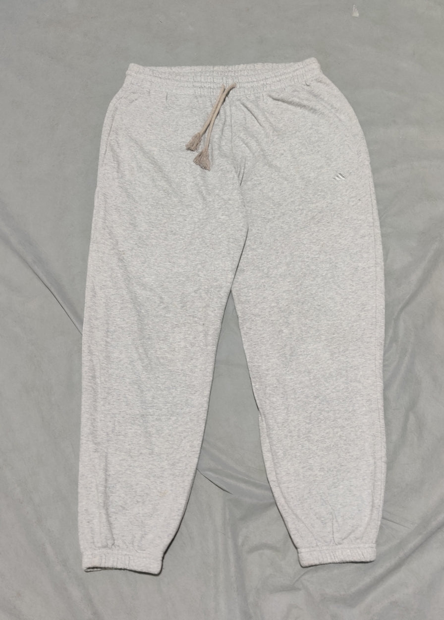 Adidas Men Cotton Gray Trouser M