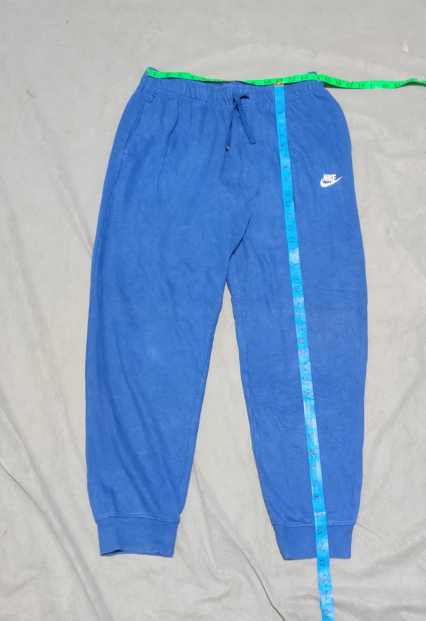 Nike Men Cotton Blue Trouser M