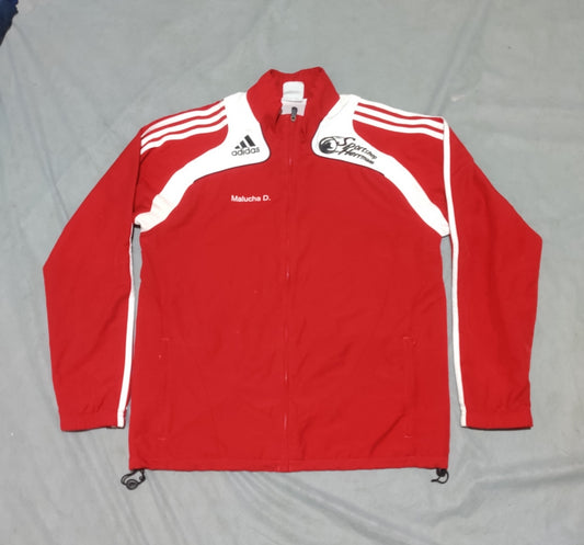 Adidas Sport Red Men Windbreaker L