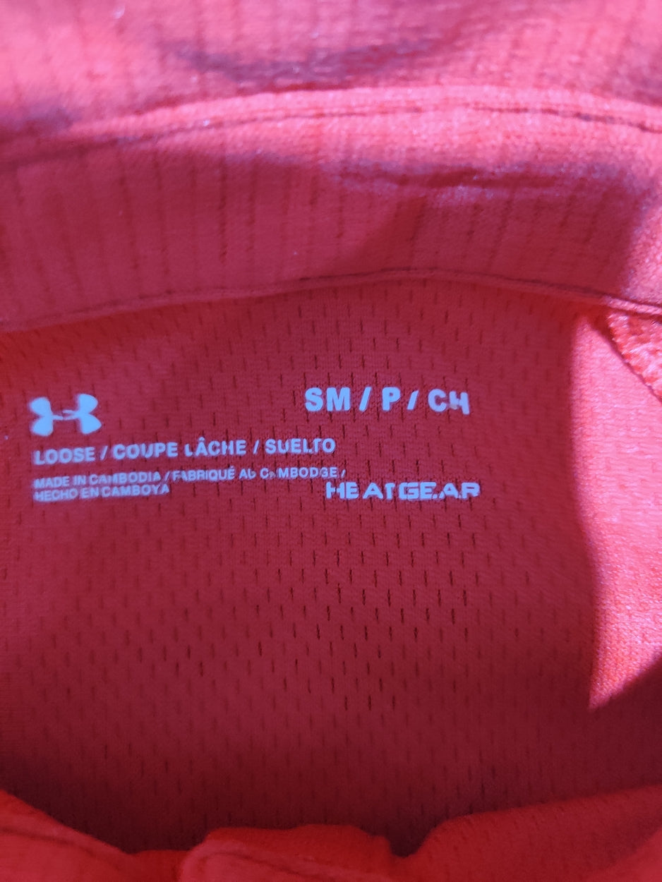 Under Armour Women Sport Red Polo T Shirt S