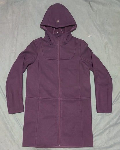Lululemon Women Purple Hooded Coat Jacket
