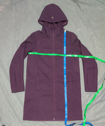 Lululemon Women Purple Hooded Coat Jacket