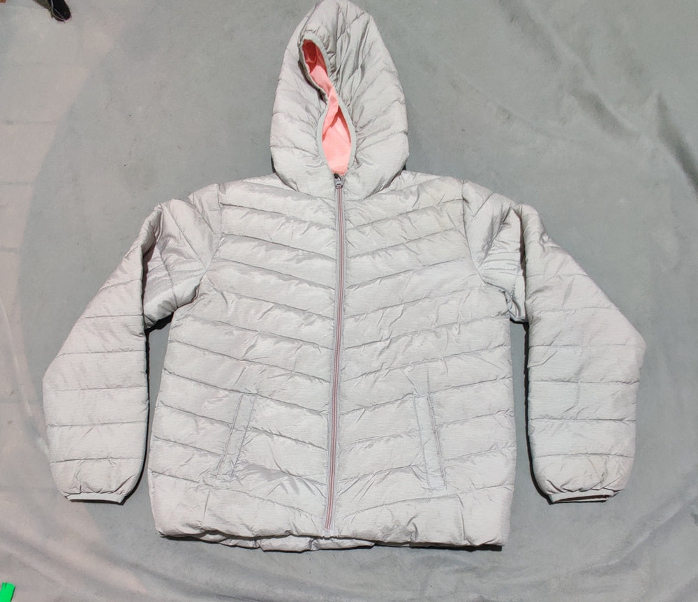 George Women Gray Puffer Jacket XL