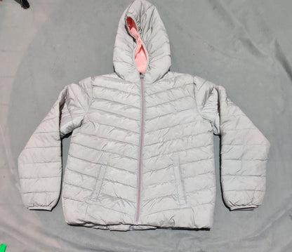 George Women Gray Puffer Jacket XL