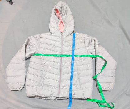 George Women Gray Puffer Jacket XL