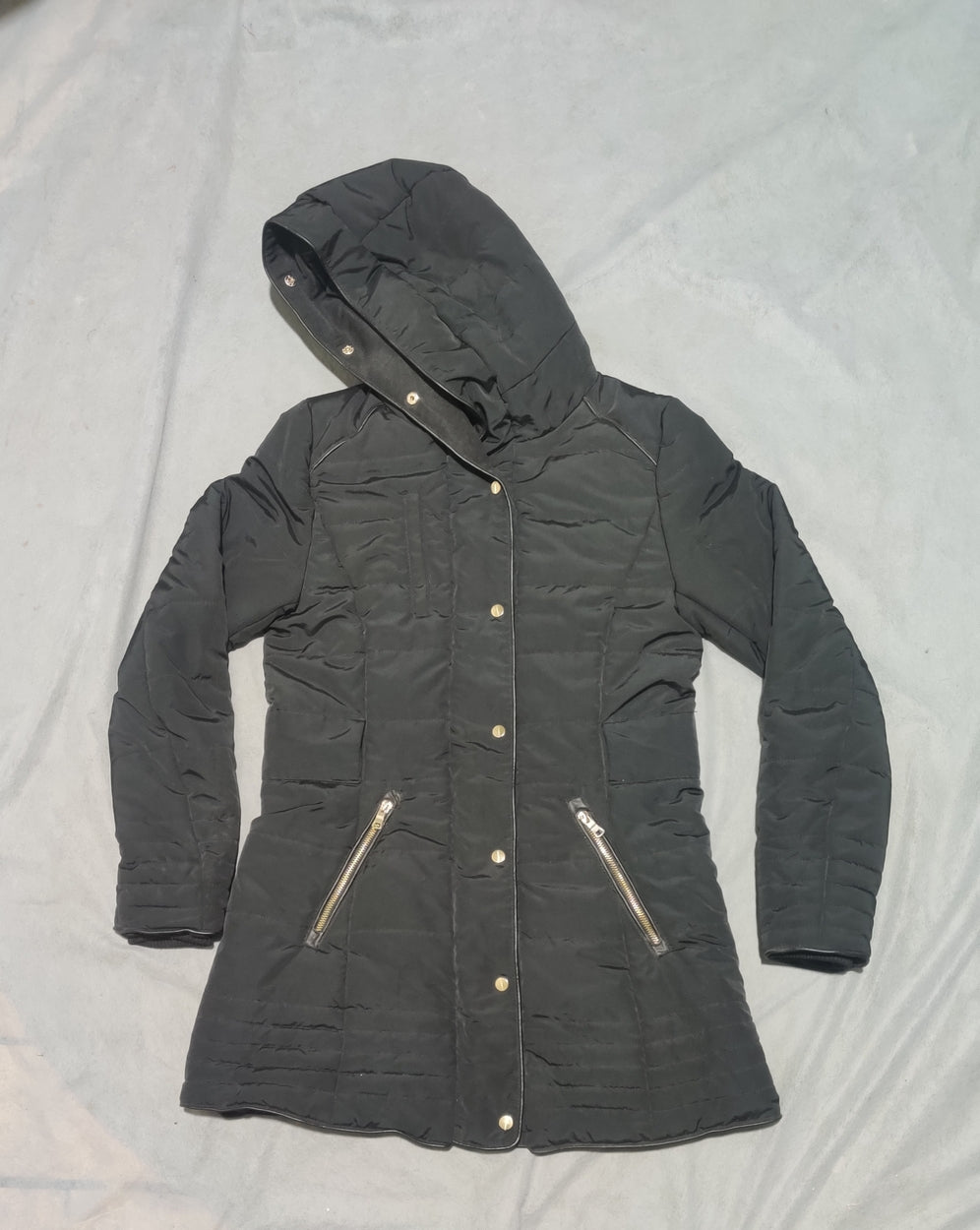 Elements Women Black Long Jacket M