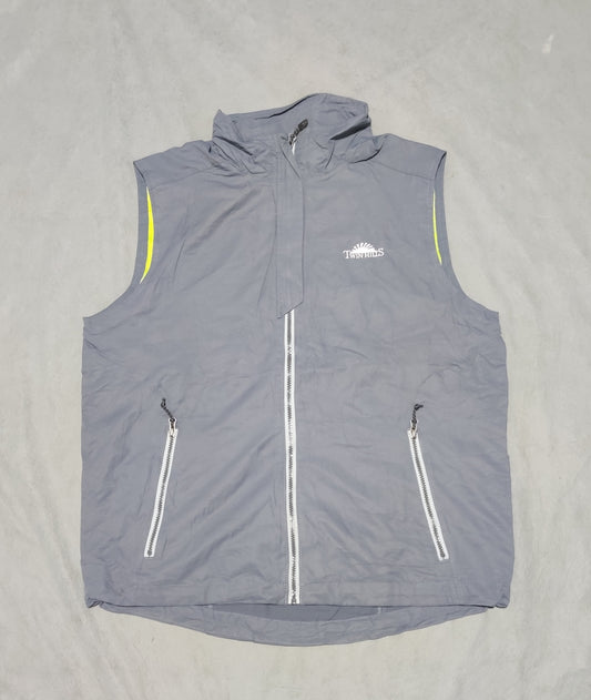 Twin Hills Men Gray Sport Vest Windbreaker