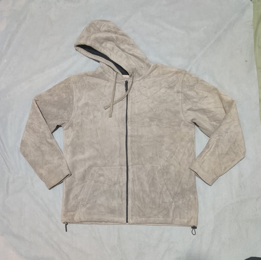 Mountain Club Men Brown Cotton Fleece Jacket